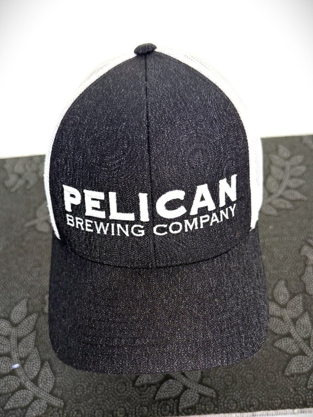 Pelican Brewing Company Charcoal & White Snapback Cap/Hat One Size Fits Most